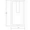 Access Lighting Neptune, 1 Light Outdoor Wall Mount, Satin Finish, Ribbed Frosted Glass 20012MG-SAT/RFR - alternate 3